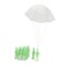 Parachute Army Men Figures, Glow in the Dark Military Party Favors (4 In, 12 Pack)